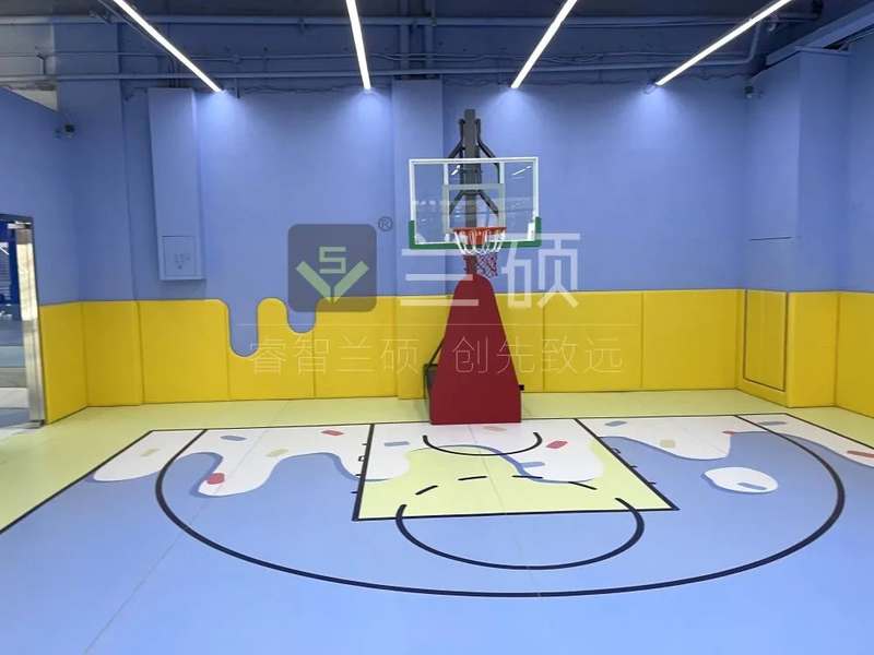 兰硕塑胶地板百变篮球场